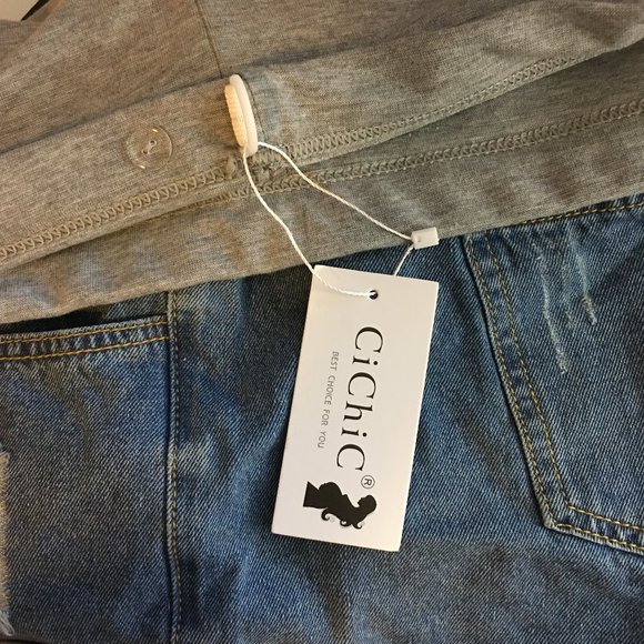 CICHIC Distressed Denim Maternity Shorts NEW WITH TAG! - Picture 3 of 8